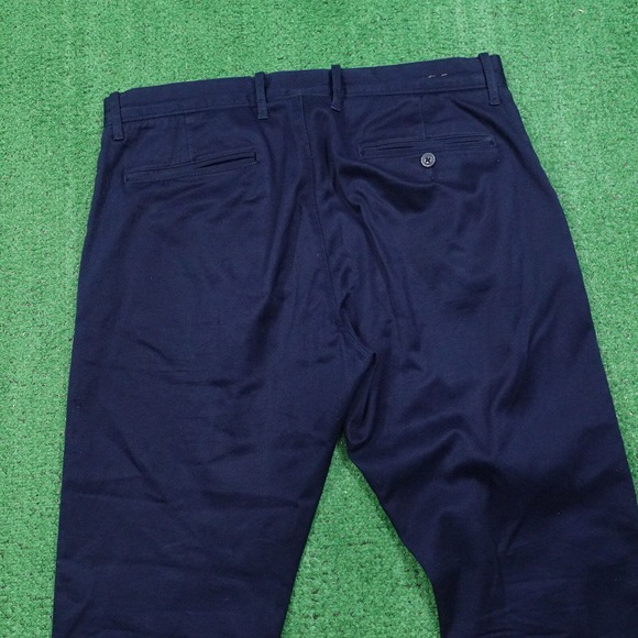 J CREW STRETCH NAVY BLUE FLAT FRONT CHINO PANTS MENS SIZE 32X30 - Picture 8 of 11